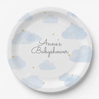 Baby shower lightweight paper board plates
