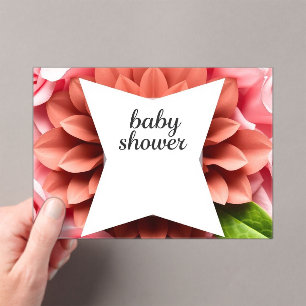 Baby Shower – Little Miracle Celebration Acrylic Invitations