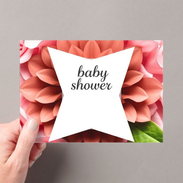 Baby Shower – Little Miracle Celebration Acrylic Invitations (Insitu (Handheld))