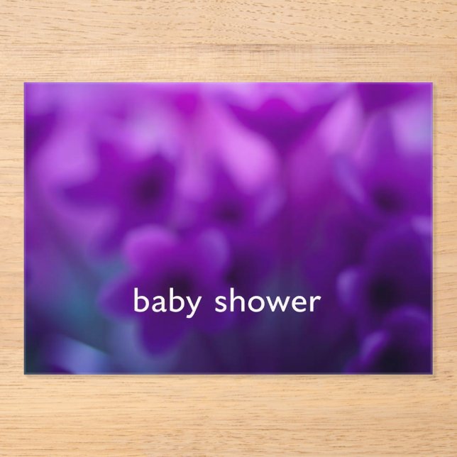 Baby Shower – Little Miracle Celebration Acrylic Invitations (Front)