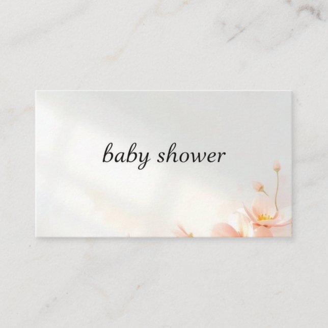 Baby Shower – Little Miracle Celebration Enclosure Card (Front)