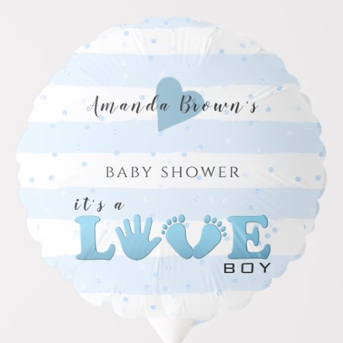 Baby Shower Love Baby Boy Balloon