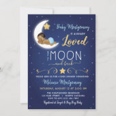 Baby Shower Love You The Moon and Back Invitation (Front)