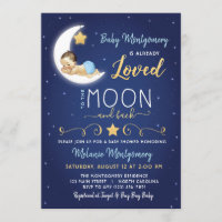 Baby Shower Love You The Moon and Back Invitation