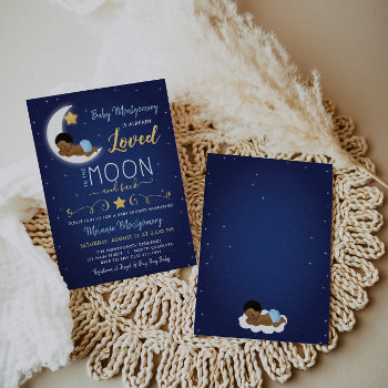 Baby Shower Love You The Moon And Back Invitation by YourMainEvent at Zazzle