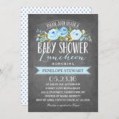 Baby Shower Luncheon Blue | Baby Shower Invitation (Front/Back)