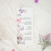 Purple Butterfly Themed Baby Shower Food Menu
