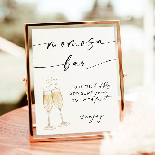 Baby Shower Mimosa Bar Sign Momosa Bar Sign