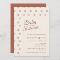 Baby Shower | Minimalist Boho  Invitation