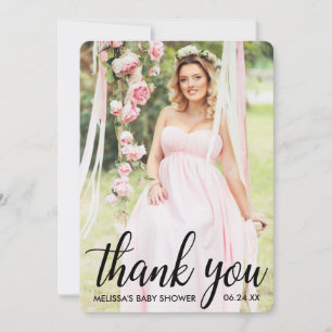 Baby Shower Modern Thank You Photo Card R
