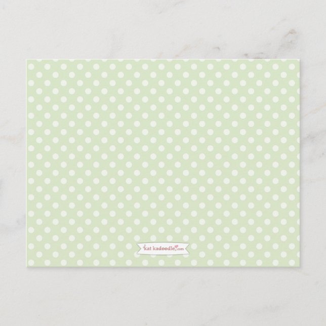 Baby Shower Mom Advice Card Green Sleepy Owl (Front)