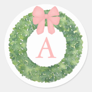 Baby Shower Monogram Envelope Seals Baby Pink Girl