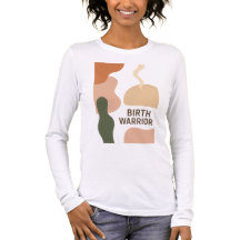 Baby shower mum gift Birth Warrior AI art T-Shirt