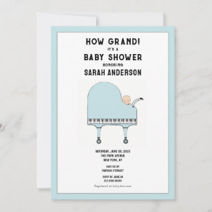 Baby Shower Music Theme Invitation