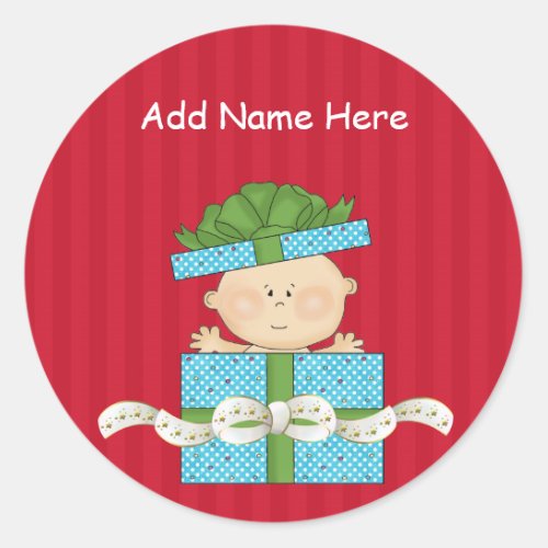 Baby Shower Name Tags with Matching Invitations