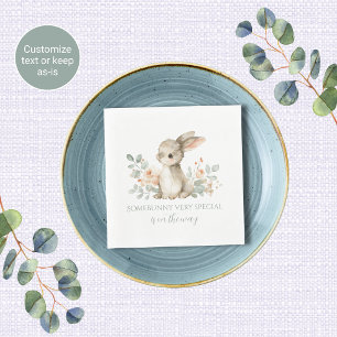Baby Shower Napkins Bunny Theme Baby Shower 