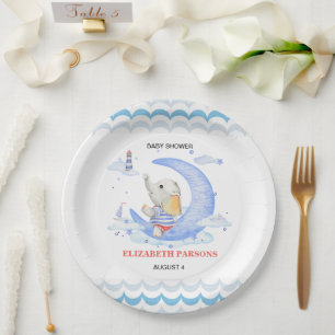 Baby Shower Nautical Theme Paper Plates