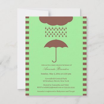 Baby Shower Neutral Green Invitation by all_items at Zazzle