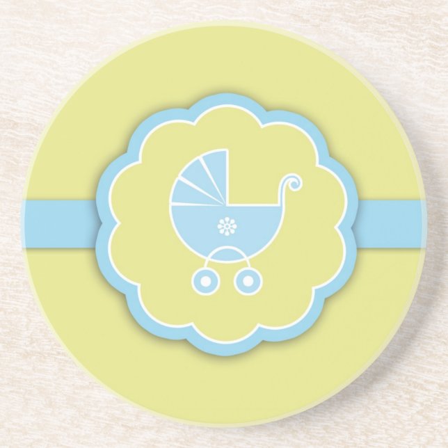 Baby Shower New Baby Boy Coaster (Front)