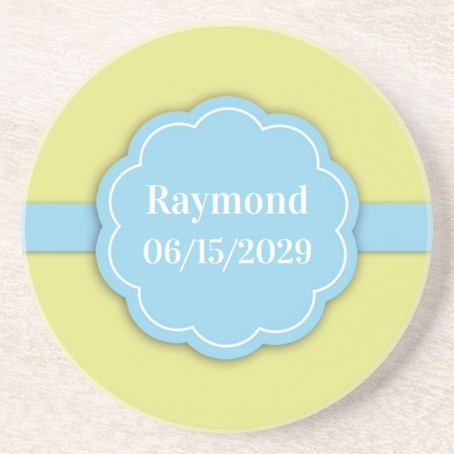 Baby Shower New Baby Boy Coasters (Front)