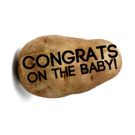 Baby Shower New Baby Congratulations Potato Parcel (Top)