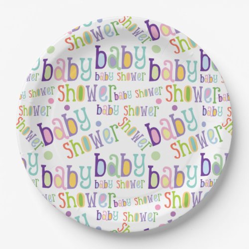 Baby Shower Newborn Celebration Paper Plates