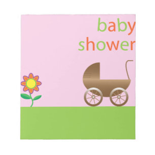 Baby shower notepad