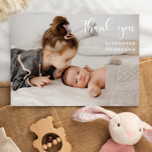 Baby Shower One Full Photo Thank You Photo 