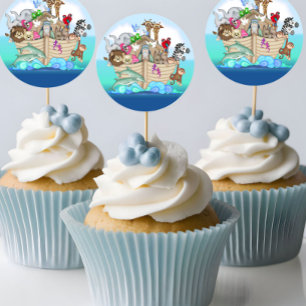 Baby Shower or Birthday Cupcake Toppers Stickers