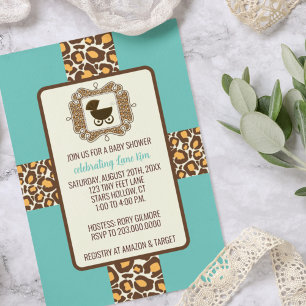 Baby Shower or Gender Reveal Party Invitations