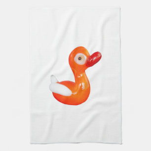 Baby Shower Orange duckling Kitchen Towel