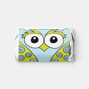 Baby Shower Owl in a Tree Blue Hershey's Miniatures