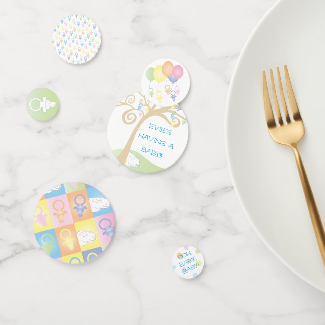 Baby Shower Paci Bunny Confetti (Group)