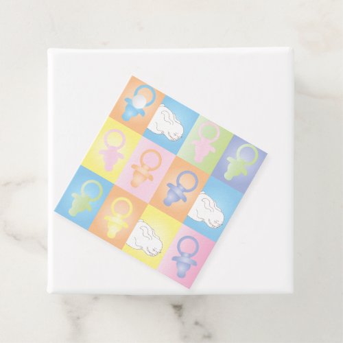 Baby Shower Paci Bunny Favor Tags