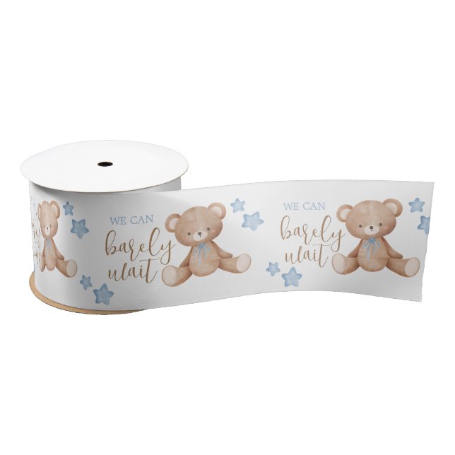 Baby Shower Paper Ribbon - Bear Baby Shower (Spool)