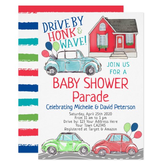 Baby Shower Parade Invitation