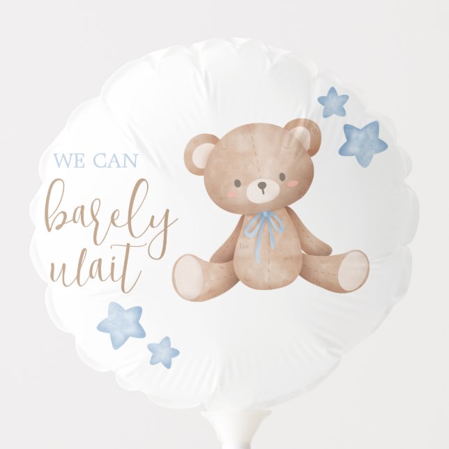 Baby Shower Party Balloon - Bear Baby Shower (Front)