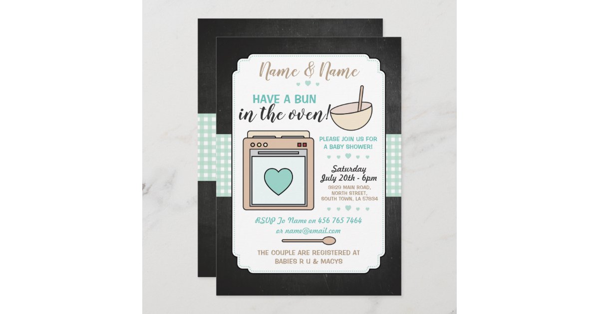 Stationery Party Supplies Bun In The Oven Baby Q Shower Baby Bbq Bun In The Oven Invite Burgers On The Grill Rustic Shabby Chic Baby Shower Invitation Stationery Chevropecasbauru Com Br