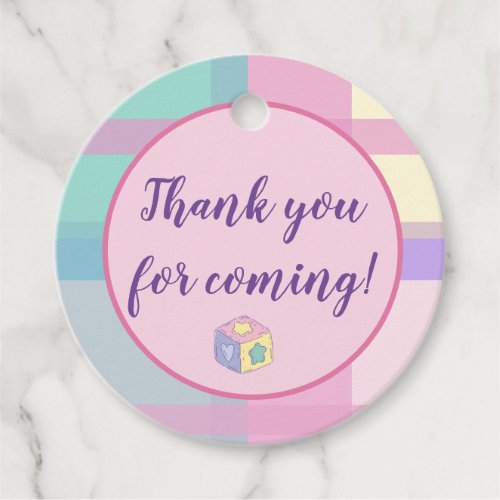 Baby Shower party favor gift tags