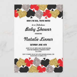 Baby Shower Party Las Vegas Casino Royale Invite