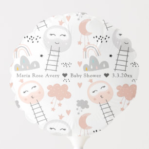 Baby Shower Pathway to the Moon Personalized Balloon