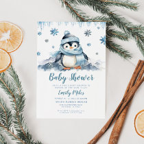 Baby Shower Penguin Invitation