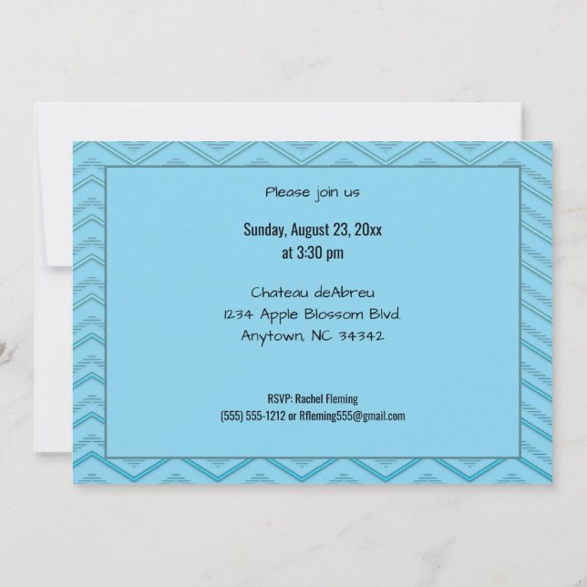 Baby Shower Personalized for Baby Boy Invitation (Back)