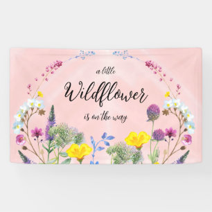 Baby Shower Photo Backdrop, Wildflower Banner
