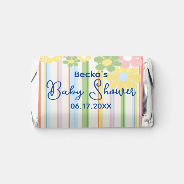 Baby Shower Picnic Floral Hershey's Miniatures (Front)