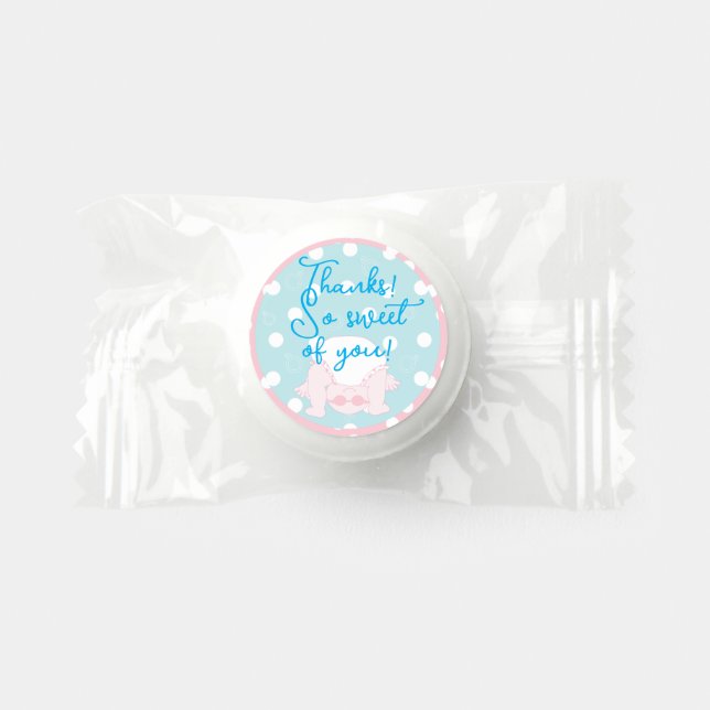Baby Shower, Piik-a-Boo Labels Life Saver® Mints (Front)