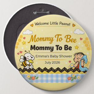 Baby Shower Pin   Mommy To Bee   Little Peanut