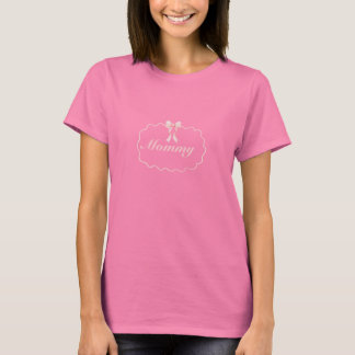 Baby Shower Pink Bow Girl Coquette Mommy Custom T-Shirt