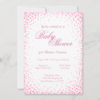 Baby Shower | Pink Confetti Invitation