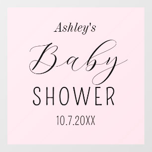 Baby Shower Pink Elegant Floor Decals